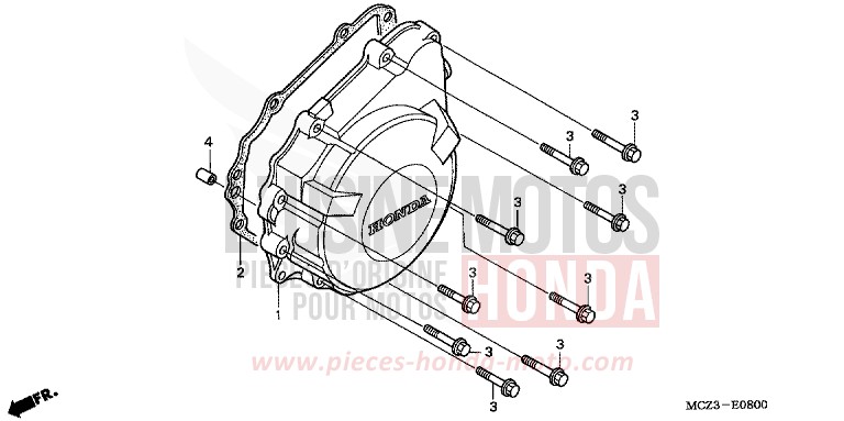 GENERATORABDECKUNG von Hornet 900 MAT CALEDONITE BLUE METALLIC (PB347) von 2004